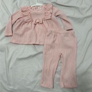 Pink Ruffled Baby Set